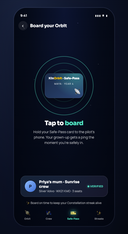 One tap, parent notified