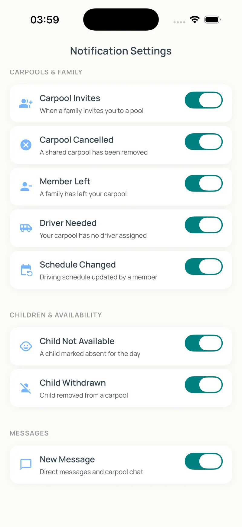 Update your notification preferences